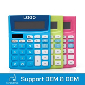 Calculadora de Escritorio Multicolor de 10 Dígitos en Oferta, Calculadora de Escritorio de Oficina con Logotipo Personalizado, Energía Solar Dual, Regalo Promocional - Product Image 1