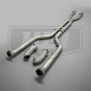 Sistema de Escape de Alto Rendimiento para <span class=keywords><strong>BMW</strong></span> M5 G90 G99 S68 4.4TT V8, Tubo Intermedio de Acero Inoxidable con Diseño en X, Tubo Frontal con Protector Térmico, Downpipe - Product Image 1