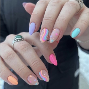Application d'autocollants pour ongles de manucure portables en gros Y4 pour les doigts de <span class=keywords><strong>faux</strong></span> ongles artificiels - Product Image 3
