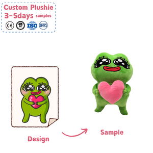 Cadeaux de mariage personnalisés, grenouille en peluche kawaii, jouet en peluche personnalisé, fabricant de jouets en peluche, conception de jouets en peluche - Product Image 1