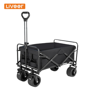 Carrito Plegable Ajustable (Altura: 74-103 cm) - Carrito de Viaje Portátil y Multiusos; Carrito para Jardín, <span class=keywords><strong>Camping</strong></span> y Uso General - Product Image 1
