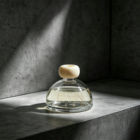 Bouteilles en verre vides pour diffuseur de parfum à bâtonnets, prix de gros, en stock, 150 ml, 250 ml, rondes, avec bâtonnets en fibre