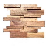 Panneaux muraux en bois de récupération haut de gamme imperméables, mosaïque, décoration murale pour la télévision, la salle à manger, le bar, l'entrée, matériaux de décoration, panneaux en bois dur