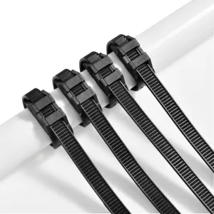 Cable tie factory direct promotional double locking nylon black small zip ties