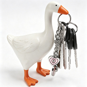 Duck Key Storage Resin Duck Home Decor Creative DIY Magnetic Ornament Living Room Decoration Art Gift April Fool's Day - Product Image 3