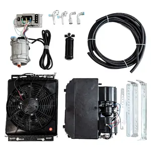 Outside unit hidden model Universal Under Dash Kit Heating And Cooling 12v Vehicle Air Conditioner For Car