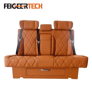 Asientos Traseros Modificados para Mercedes-Benz <span class=keywords><strong>Vito</strong></span>, Marca Feigeer Tech, Personalizables, con Ventilación, Calefacción y Masaje, Tipo Sofá Cama con Cajones - Product Image 2