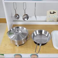 Ensemble de cuisine en bois pour enfants, jouet de simulation de cuisine multifonctionnel avec lave-vaisselle intégré et ustensiles de cuisine