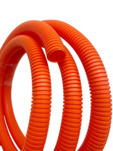 PA Orange Corrugated Power <b>Cable</b> Protection Pipe Flexibility Plastic Corrugated Tube for Wire insulation protection - Product Image 5