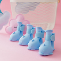 Bottes de pluie pour animaux de compagnie, imperméables, antidérapantes, durables, mignonnes, à motifs de dessins animés, pour petits chiens, en matériau écologique, support de dropshipping