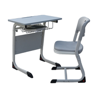 Mobilier bon marché pour école primaire et collège, table d'étude, bureau portable pour étudiant à siège unique avec chaise pour salle de classe