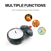 Boîte en métal en forme de boule sur le thème de Noël Jinyuanbao, boîte en métal de qualité alimentaire pour bonbons, chocolat, jouets, emballage cadeau, mini boîtes en métal
