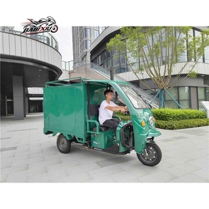 <span class=keywords><strong>Triciclo</strong></span> Eléctrico Verde de 60V Directo de Fábrica, <span class=keywords><strong>Triciclo</strong></span> de Carga con Carrocería Cerrada para Uso Postal - Product Image 6