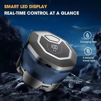 Alat Cukur Kepala untuk Pria Botak, Pisau Cukur Elektrik Botak IPX7 untuk Cukur Basah dan Kering, 7 Kepala Mengambang untuk Kenyamanan Maksimal, Perlengkapan Perawatan