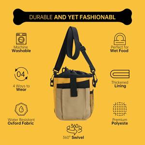 Échantillon gratuit, vente flash, sac à friandises pour chien en silicone à clipser, fermeture magnétique, silicone de qualité alimentaire, sac à friandises pour chien - Product Image 2