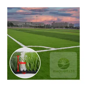 Yüksek kaliteli yangın önleme İyi geçirgenlik ile yapay futbol çim FIFA kalite standartları 3/8 inç 50MM 60MM 1.97 inç