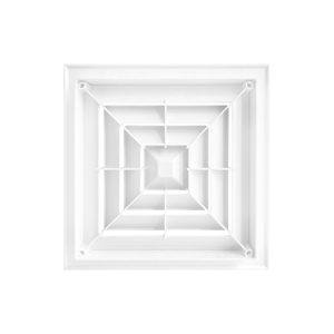 Diffuseur de Plaque de Montage ABS, Diffuseur d'<span class=keywords><strong>Air</strong></span> Carré 4 Voies, Grille Anti-Condensation pour Climatisation Centrale - Product Image 4
