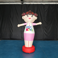 Mascotte gonflable personnalisée certifiée CE, homme agitant les bras, 3m, en tissu Oxford imperméable, personnage de dessin animé, Air Dancer avec ventilateur intégré pour la publicité