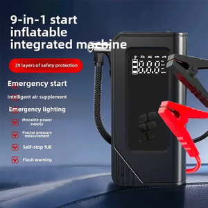 Démarreur <span class=keywords><strong>de</strong></span> voiture 1000A avec gonfleur <span class=keywords><strong>de</strong></span> pneus, batterie externe 8000mAh, lumière LED, booster <span class=keywords><strong>de</strong></span> batterie <span class=keywords><strong>de</strong></span> voiture avec pompe à air numérique et compresseur d'air - Product Image 3