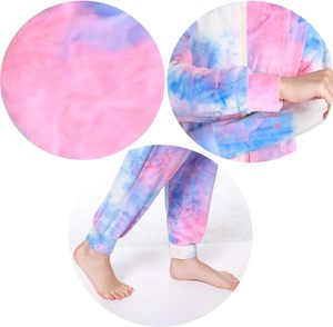 Pijama Enterizo con Capucha de Manga Larga <span class=keywords><strong>para</strong></span> <span class=keywords><strong>Adultos</strong></span>, Disfraz Tie Dye <span class=keywords><strong>para</strong></span> Mujeres y Hombres - Product Image 6