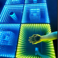 Plancher de danse 3D à induction magnétique Abyss sur mesure, plateforme disco, LED avec toutes les couleurs