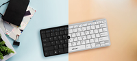 Aikun BT8000 Ultra Flache BT-Tastatur mit Scherenmechanismus, Vollständige Funktion für Multimedia- und Internetsteuerung