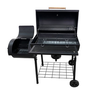 Parrilla de Carbón Vegetal Comercial para Exteriores de Dos Quemadores, de Acero Premium, sin Humo, Portátil, con Placa Lateral - Product Image 3