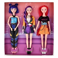 Poupée en plastique articulée de 11 pouces K-Witch Girl Group, thème Lumière et Musique, pour les 4-6 ans, fabriquée en Corée du Sud