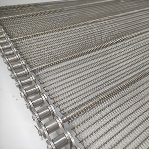 Sabuk konveyor logam grosir sabuk jala kawat baja tahan karat ketahanan korosi kustom untuk pengolahan sampah limbah - Product Image 4