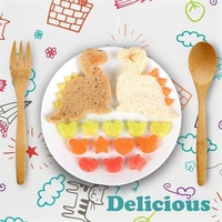 Moule à biscuits et sandwichs en acier inoxydable 32 pièces, motifs de dessins animés, sûrs pour les mains et les aliments, outils de pâtisserie, gadgets de cuisine, colorés