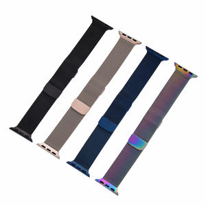 Bracelet de montre intelligente en maille magnétique réglable léger et confortable en acier inoxydable MZDTIMK pour IWatch Ultra 38/40mm 42/44/45/49mm - Product Image 1