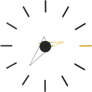 Horloge murale décorative ronde à quartz, alimentée par piles, pour salon, style nordique moderne - Product Image 4