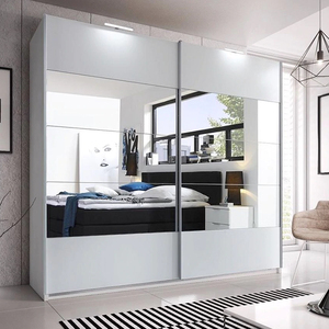 Armario con marco de aluminio, nuevo estilo Popular de Australia, fácil montaje, puertas correderas con espejo - Product Image 2