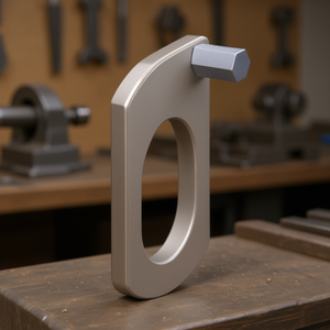 Modular Vise Slider For <b>Bench</b> Vises With Oval Hole And Adjustment Knob - Product Image 2
