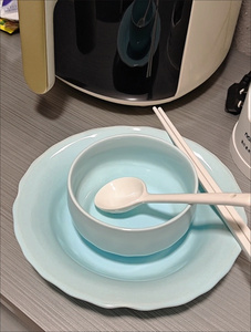 High Quality Wholesale Solid Color Blue Stoneware Dinnerware <b>Sets</b> Eco Friendly Dishwasher Safe Oven Safe <b>Microwave</b> Safe - Product Image 3