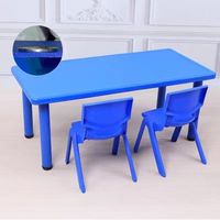 Ensemble table et chaises pour enfants en ABS non toxique, meubles de maternelle, bureau sécurisé pour tout-petits avec bords arrondis pour crèche