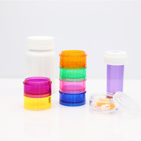 Boîte de rangement de pilules hebdomadaire, organisateur de 7 jours de soins de santé, tablette de médicaments, Capsule, boîte de pilules, conteneur usine OEM plastique PS