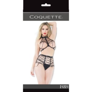 TD Coquette ODM ชุดเสื้อชั้นในแบบผูกเชือกลายดอกไม้ปักโลโก้ด้วยแผ่นรองกางเกงชั้นในระบายอากาศได้มีไซส์ XL XXL