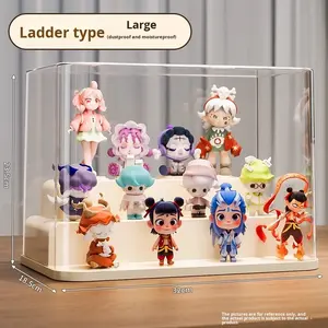 Caja ciega acrílica moderna, vitrina para <span class=keywords><strong>Barbie</strong></span> Labubu Bubble Mart, figuras <span class=keywords><strong>de</strong></span> plástico, caja <span class=keywords><strong>de</strong></span> exhibición <span class=keywords><strong>de</strong></span> almacenamiento transparente a prueba <span class=keywords><strong>de</strong></span> polvo - Product Image 6