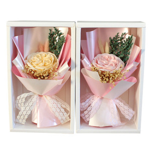 Nuova Rosa Stabilizzata con Sapone Artigianale e <span class=keywords><strong>Fiori</strong></span> Essiccati <span class=keywords><strong>in</strong></span> Confezione <span class=keywords><strong>Regalo</strong></span> - Product Image 6
