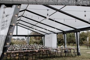 Khung Nhôm Màu Đen Trong Suốt PVC Mái Một Hình 20X40M Ngoài Trời Wedding Party Lều - Product Image 6