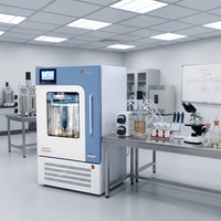 Equipo de Prueba, Agitador de Laboratorio con Control de Velocidad, Temperatura y Tiempo, con Abrazaderas, Incubadora