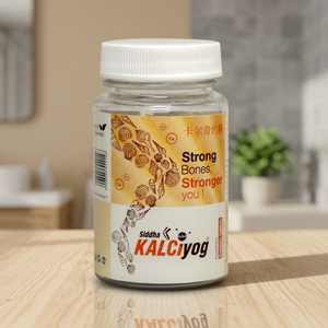 Comprimés de calcium à base de plantes ayurvédiques avec des extraits de plantes soigneusement sélectionnés pour la force osseuse, la santé des articulations et la flexibilité - Product Image 1