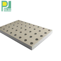 Panneaux de plafond suspendu en fibre de gypse perforée acoustique ignifuge 1200X600