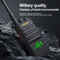 Chierda CD108F Plus 10w Talkie-walkie pour le camping en plein air et la construction, interphone VHF/UHF, radio bidirectionnelle étanche avec une portée de 5 à 10 km