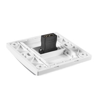 Panel Multimedia HD 4K Integrado con 2 Tomas de Corriente de 3A, Estilo Vertical, 86mm