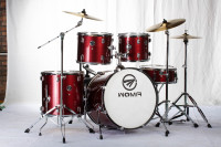 5pcs PVC Drum Kit Professional Adult Percussion Set with Accessories