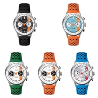 Sportliche Chronographen-Uhren mit individuellem Miyota 0S21 Uhrwerk, 10 ATM wasserdicht, Herrenuhr aus Edelstahl, Quarz, leuchtend