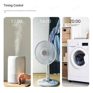 Prise murale intelligente YUHE 10A double pôle avec ports USB-A et USB-C pour contrôle par application, IP27, interrupteur ABS, double tension, design minimaliste - Product Image 5