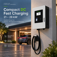 EVEGO 21kW 240V Monophasé Terminal de point de vente Équilibrage dynamique de la charge OCPP 1.6J CCS1 Sites de stationnement professionnels Compteur intelligent Chargeur DC pour VE